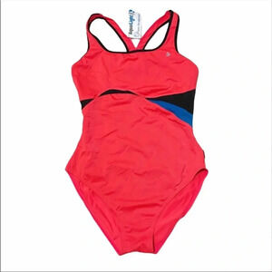NWT Aqua Sphere Tangerine One Piece Swimsuit 14